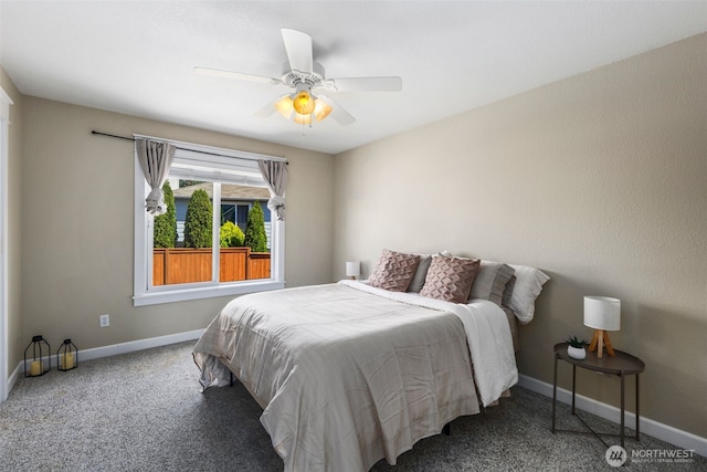 9100 Lewis Dr NE, Lacey, WA 98516 - carpeted bedroom featuring baseboards and ceiling fan