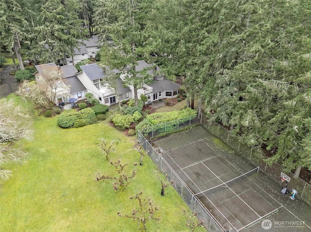 birds eye view of property