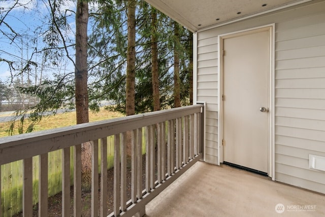 view of balcony