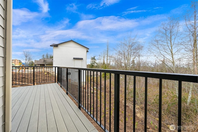 view of wooden terrace