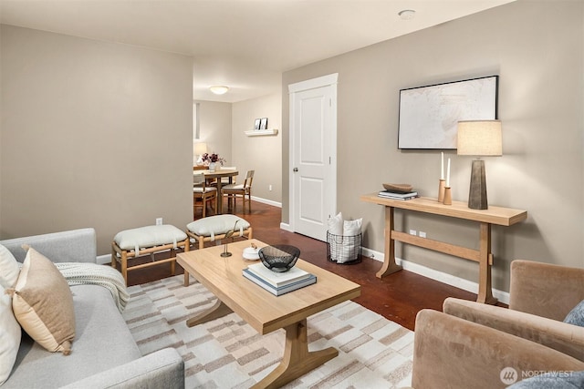 2311 42nd Ave E, Seattle, WA 98112 - living area featuring baseboards and wood finished floors