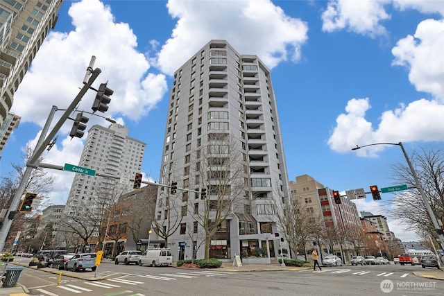 view of property with a city view