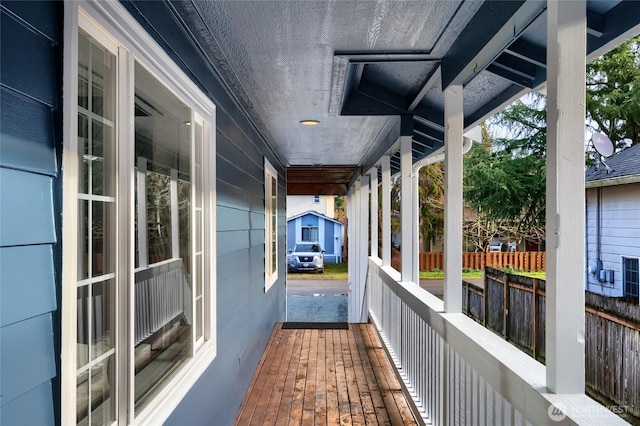 exterior space with covered porch