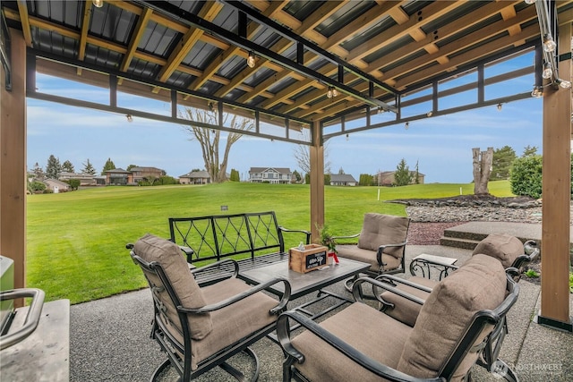 view of patio / terrace with outdoor lounge area