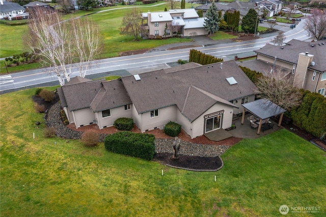 drone / aerial view featuring a residential view