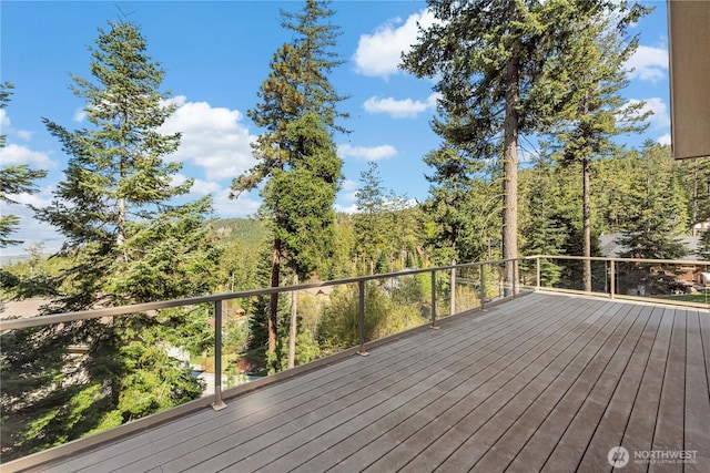 6760 Forest Ridge Dr, Wenatchee, WA 98801 - deck featuring a forest view