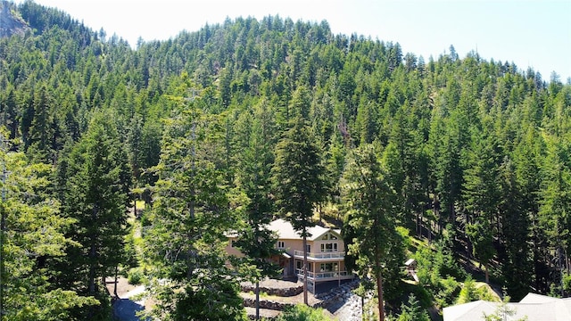 6760 Forest Ridge Dr, Wenatchee, WA 98801 - aerial view of property and surrounding area featuring a heavily wooded area