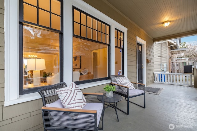 view of patio / terrace featuring a porch