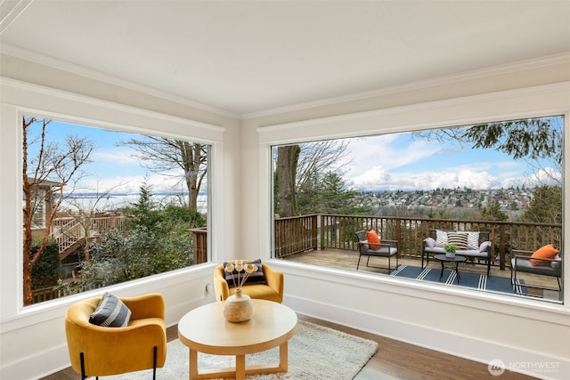 view of sunroom