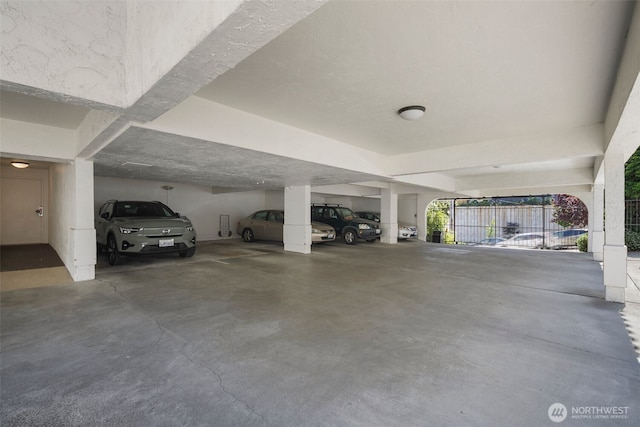 view of parking deck