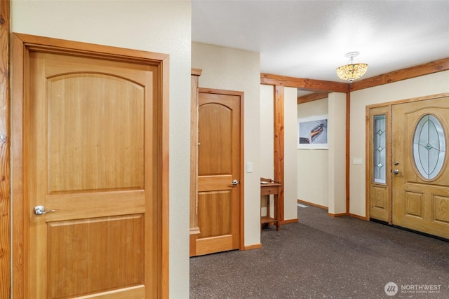 entrance foyer with baseboards