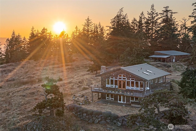 312 Stormridge Rd, Friday Harbor, WA 98250 - view of aerial view at dusk