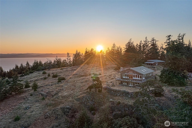 312 Stormridge Rd, Friday Harbor, WA 98250 - birds eye view of property with a water view