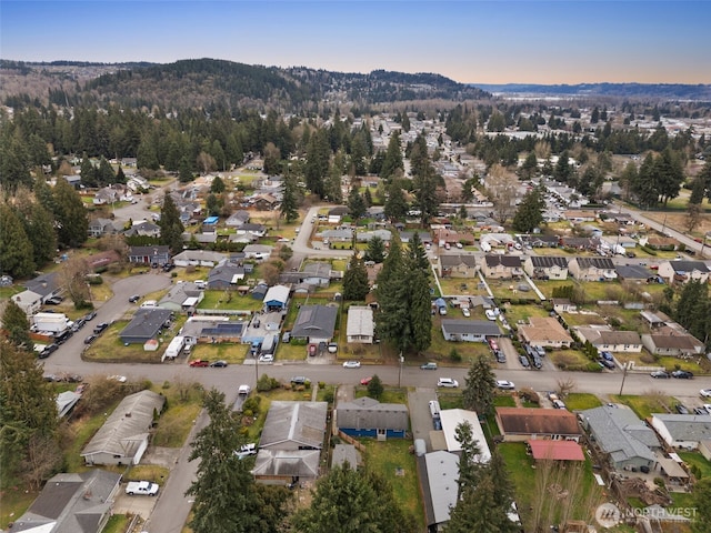 bird's eye view featuring a residential view