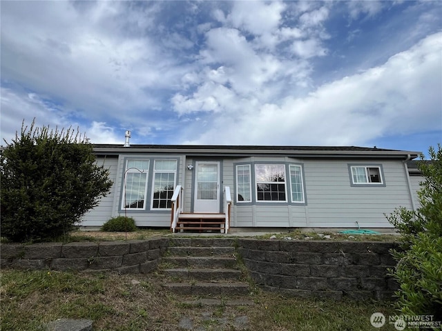 view of front of house featuring entry steps