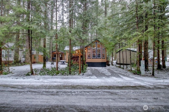 view of rustic home