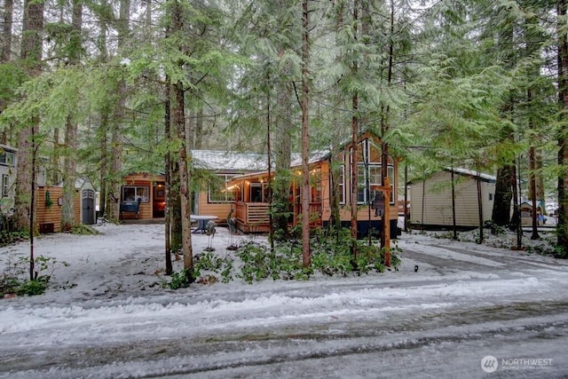 view of chalet / cabin