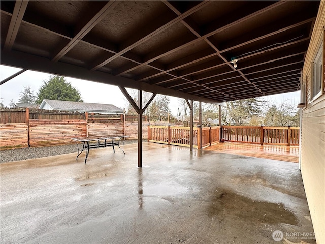 view of patio / terrace with a fenced backyard