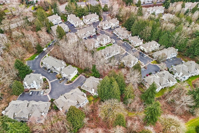 drone / aerial view featuring a residential view