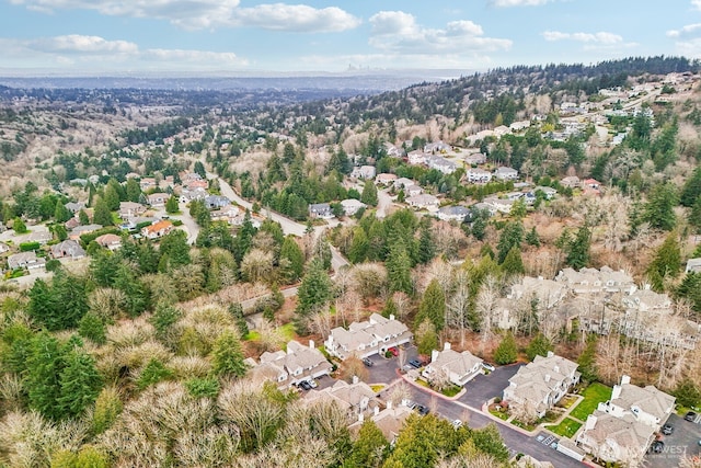 aerial view featuring a residential view