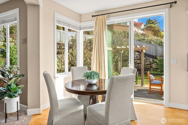 sunroom / solarium with plenty of natural light