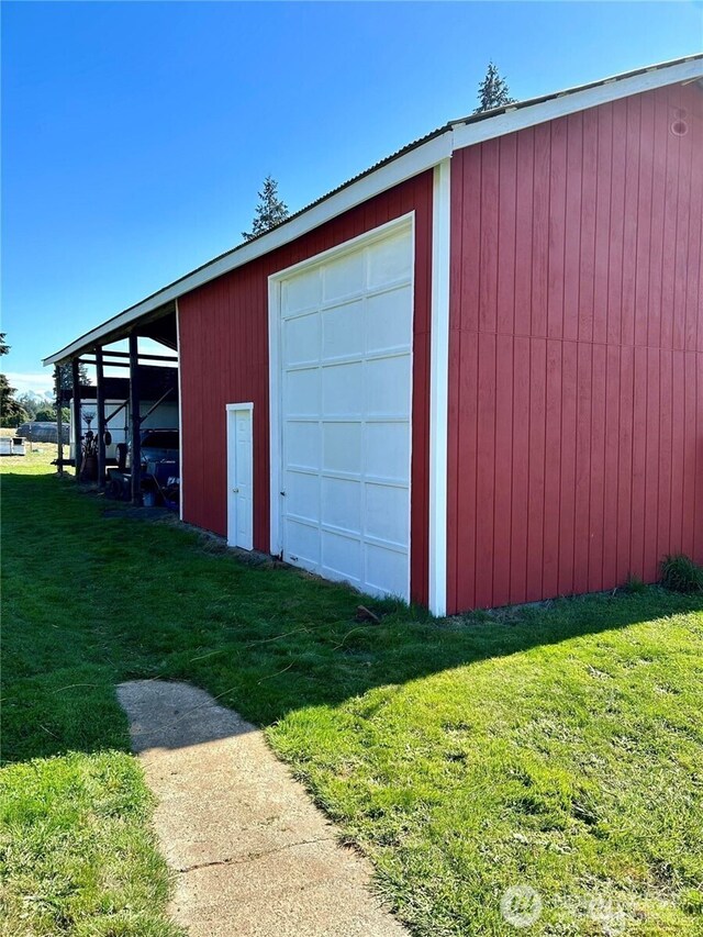 4421 89th Ave SE, Olympia, WA 98501 - view of pole building featuring a lawn