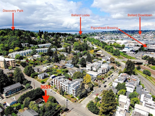 3657 23rd Ave W, Seattle, WA 98199 - aerial view