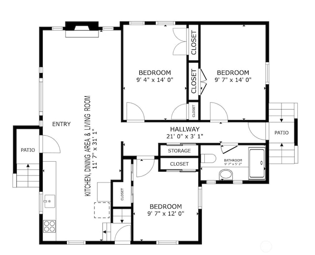 3657 23rd Ave W, Seattle, WA 98199 - view of home floor plan