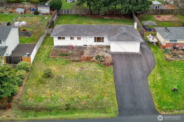 birds eye view of property