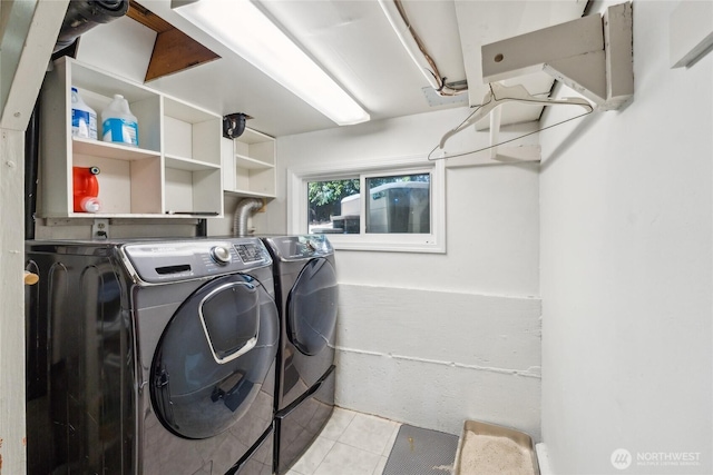 19711 34th Dr SE, Bothell, WA 98012 - laundry room featuring separate washer and dryer and tile patterned flooring