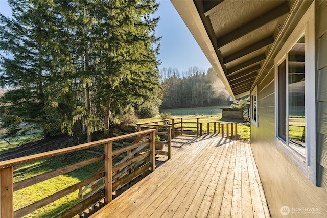 view of wooden terrace