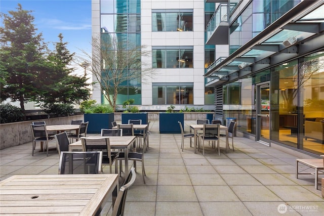 view of patio / terrace featuring outdoor dining space