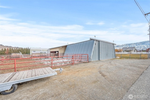 view of outbuilding with an exterior structure and an outdoor structure