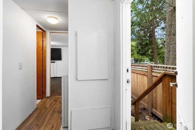 8246 Salish Ln, Blaine, WA 98230 - hall featuring wood finished floors
