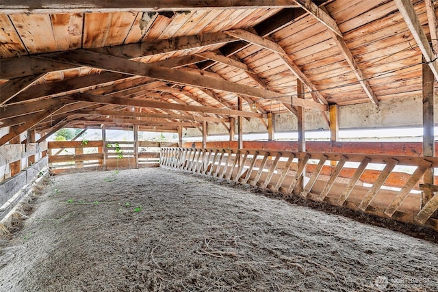 view of attic