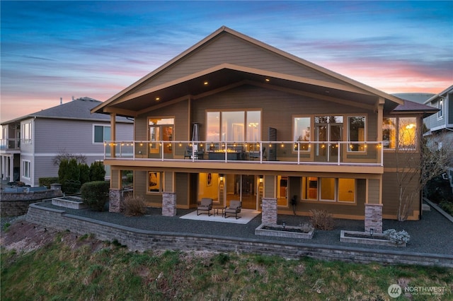 back of house featuring a patio