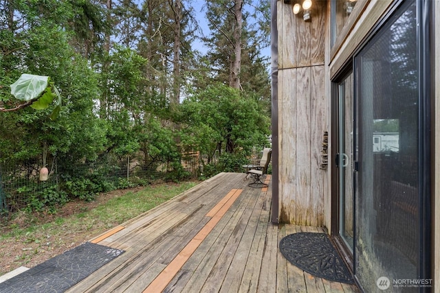 view of wooden terrace