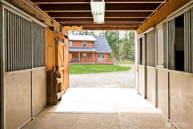 view of stable