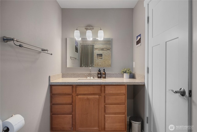 bathroom featuring vanity