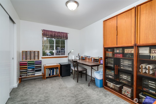 office with carpet floors