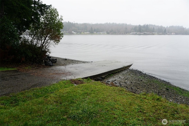 view of water feature