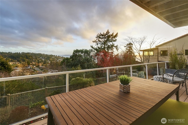 view of balcony