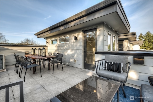 view of patio / terrace featuring outdoor dining area