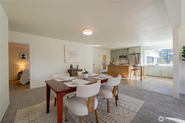 view of dining room