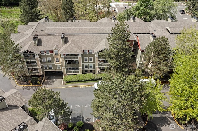 birds eye view of property featuring a residential view