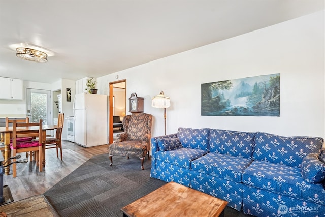 10209 Edgewood Dr, Anderson Island, WA 98303 - living area with wood finished floors
