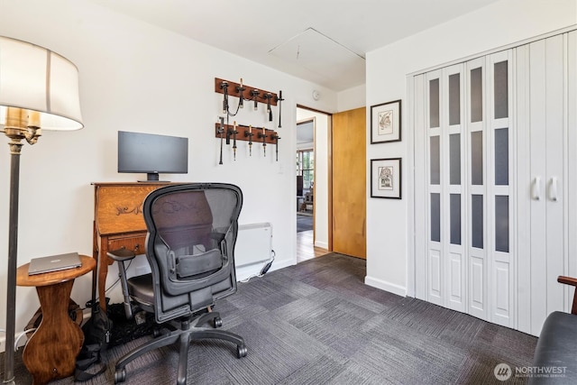 10209 Edgewood Dr, Anderson Island, WA 98303 - carpeted office space featuring baseboards