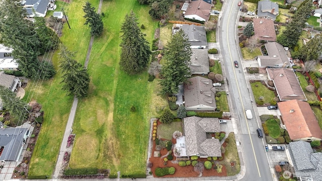 drone / aerial view featuring a residential view