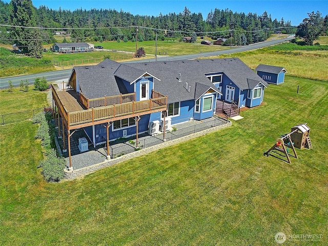 birds eye view of property