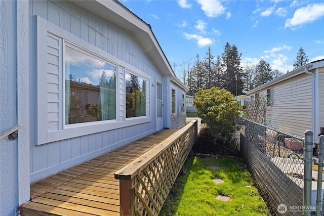 2308 Vista Ln, Anacortes, WA 98221 - view of home's exterior featuring fence and a deck